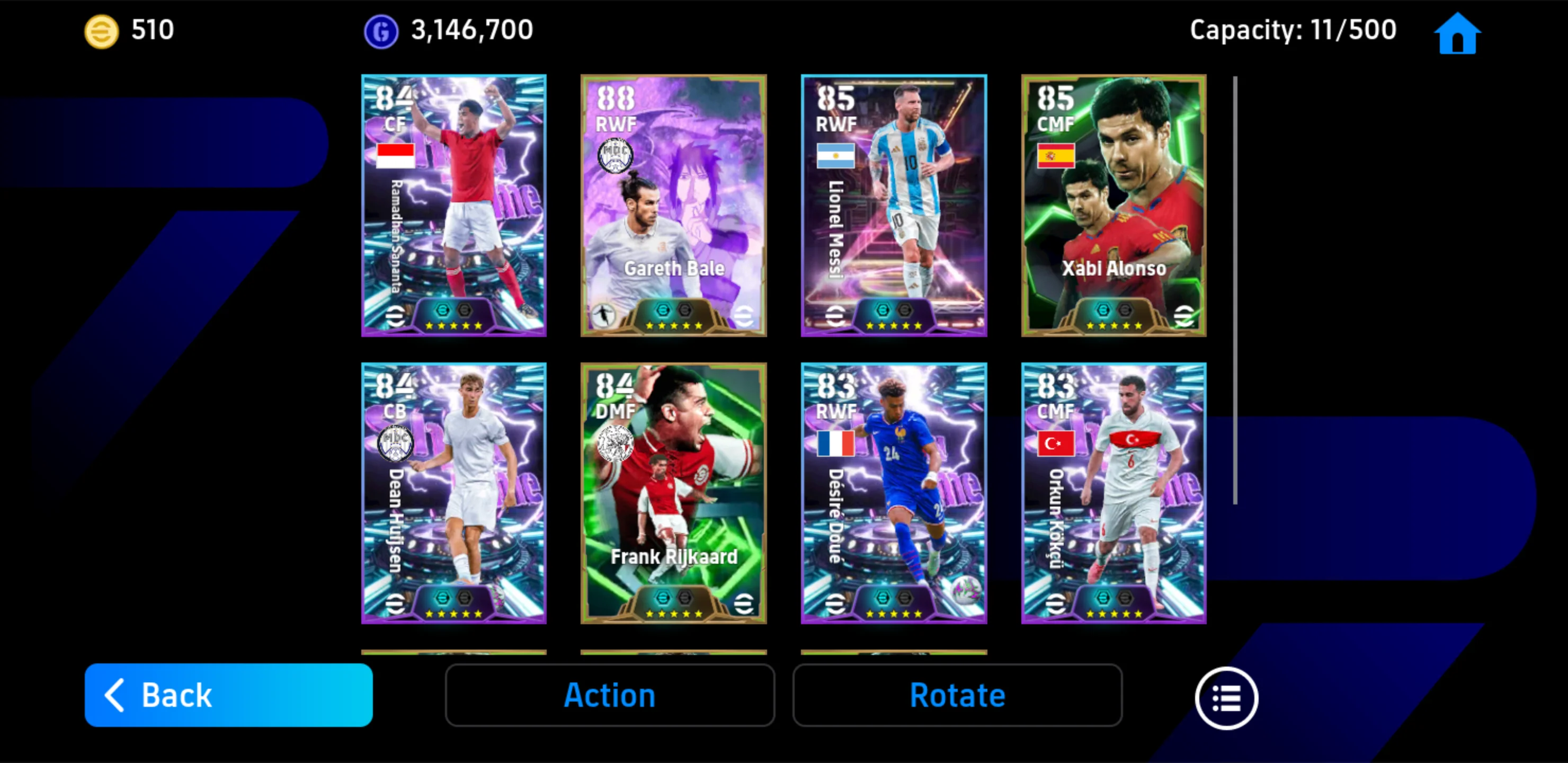 G. Bale [Epic *26 Limited] + Xabi Alonso [Epic *25] + Ramadhan Sananta [Showtime *26] + D. Hujisen [Showtime *26] + Khung ổn random Epic daily, highlight + Hơn 500 coin android