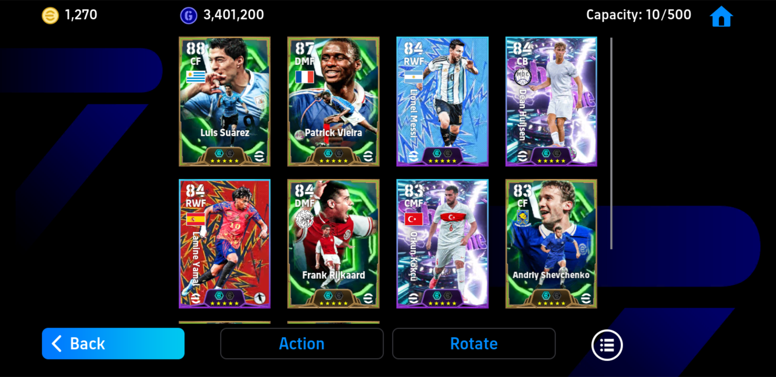 Acc: L. Suarez / P. Vieira [Epic *26] + Hujisen [Showtime *26] + Hơn 1270 coin android