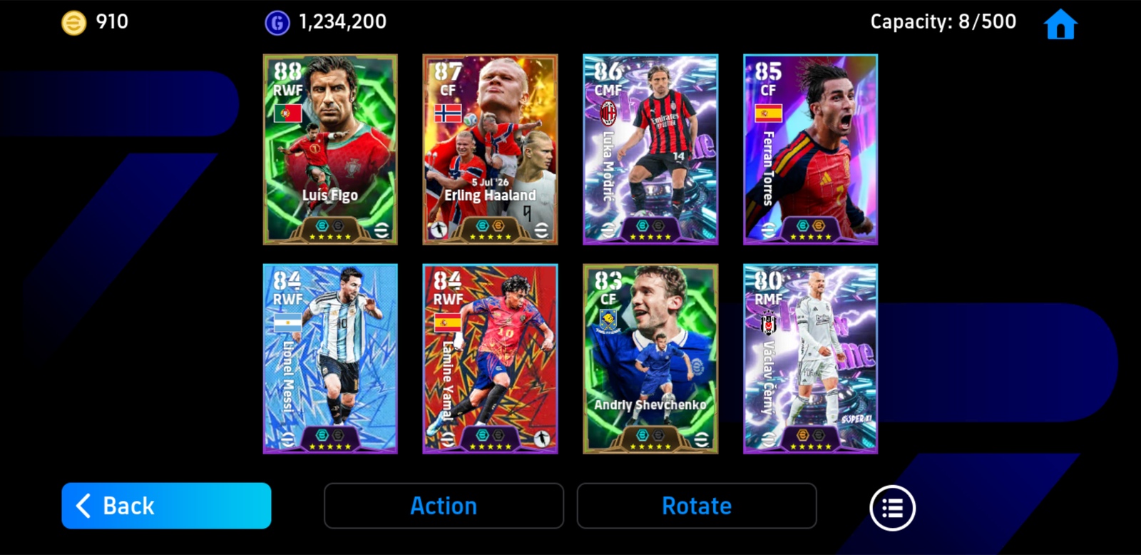E. Haaland [Bigtime *26] + Figo [Epic *26] + Modric / Torres [Showtime *26] + Hơn 910 coin android