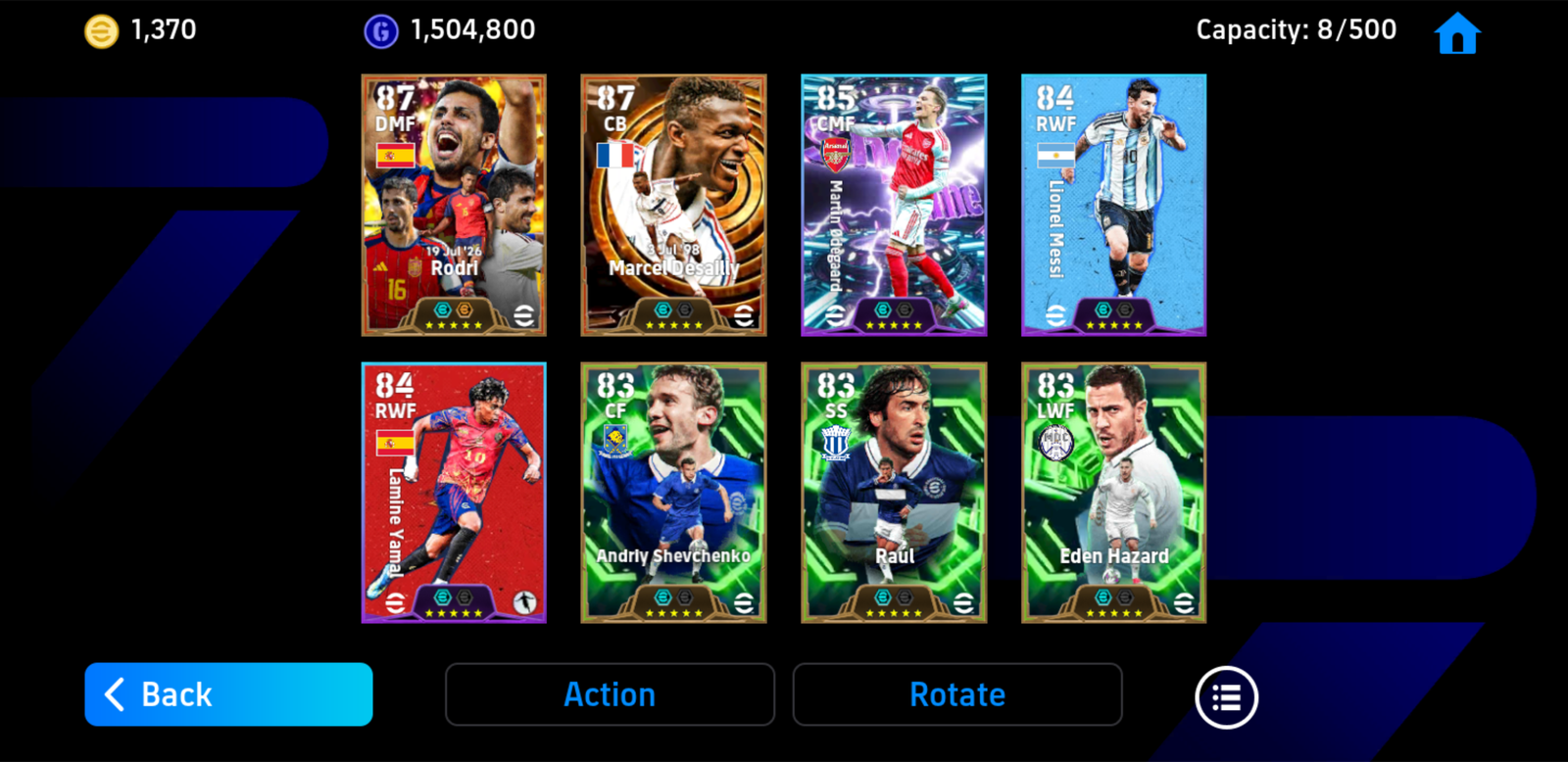 Acc: Rodri / Desailly [Bigtime *26] + Ødegaard [Showtime *26] + Hơn 1370 coin android